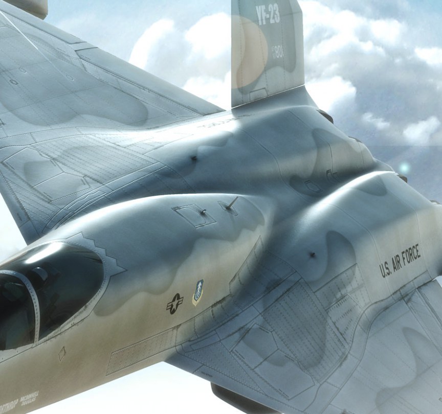 air combat online 3D compositing close up