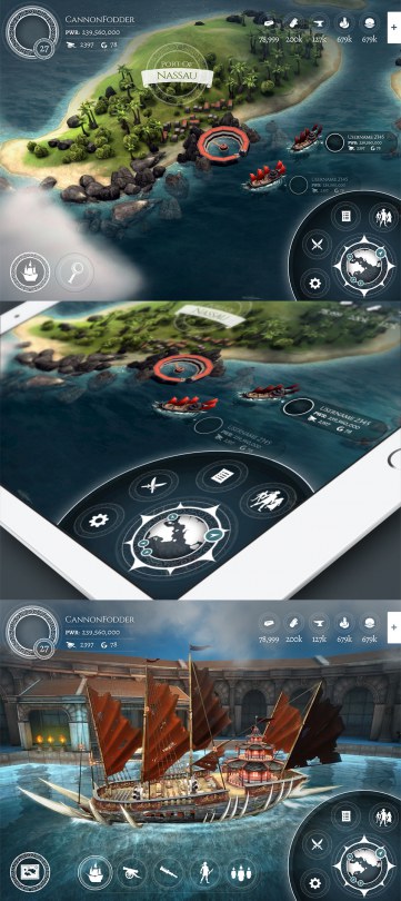 Fortunes Deep Mobile Game UI