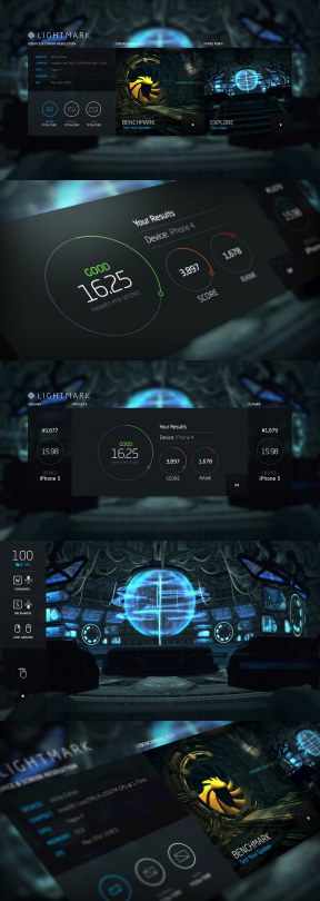 Lightmark Benchmarking App UI