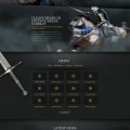 Chivalry 2 website homepage design by Fully Illustrated