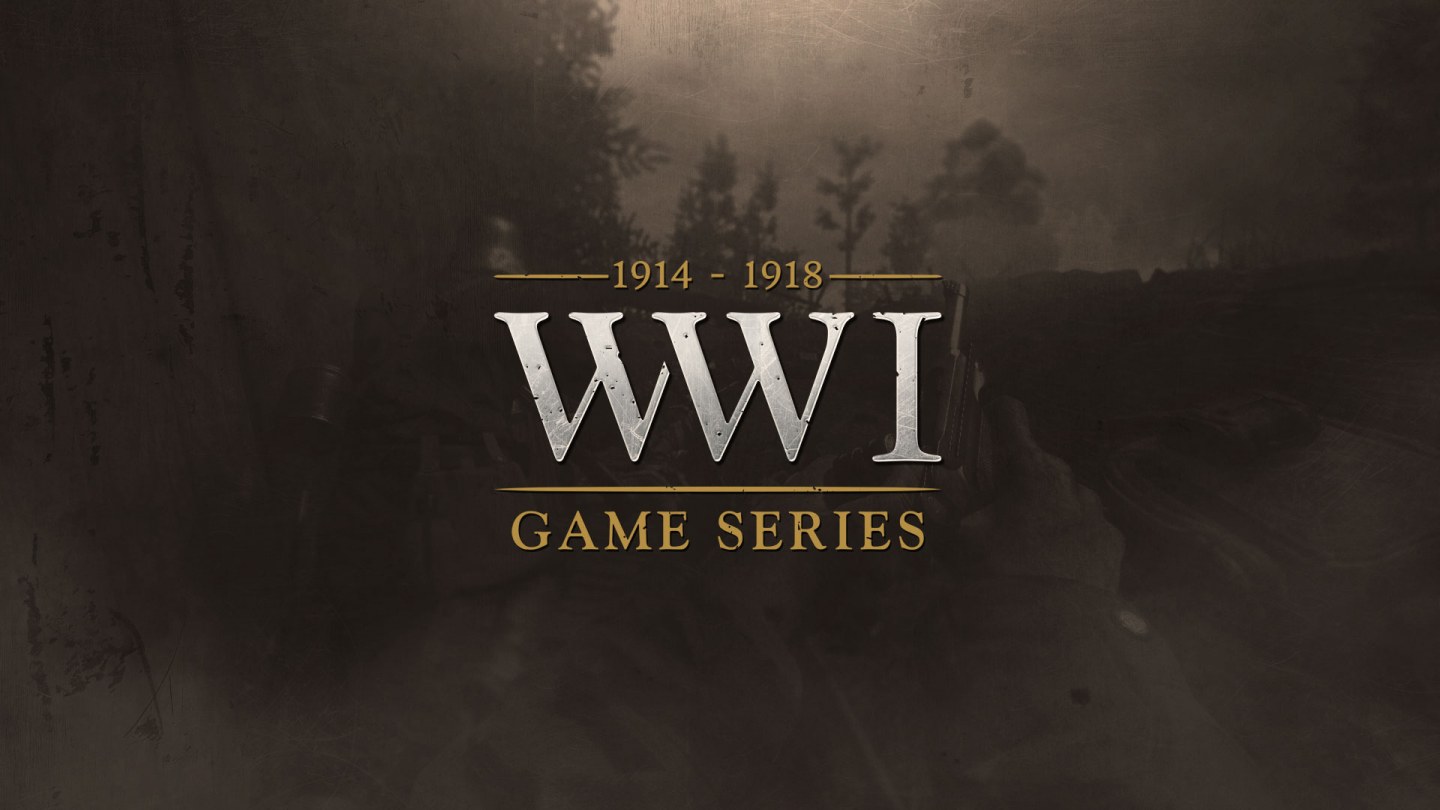 WW1 game brand logo design by fully illustrated